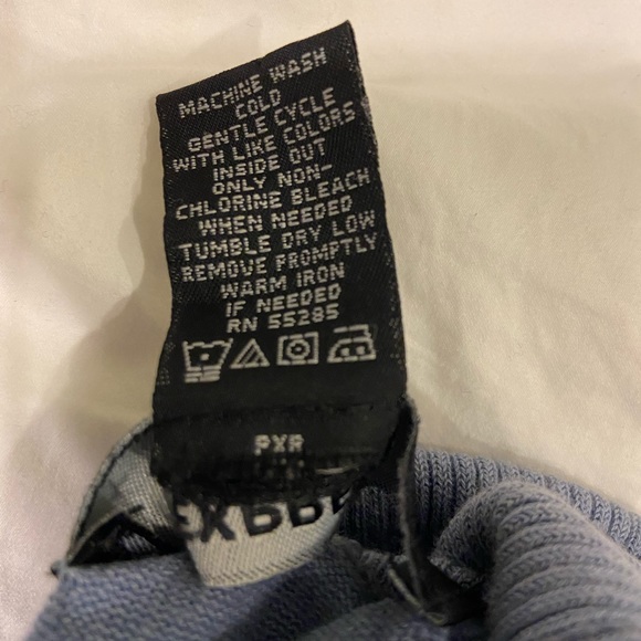 Express Stretch Turtleneck, blue/ gray, size Medium - Picture 4 of 5